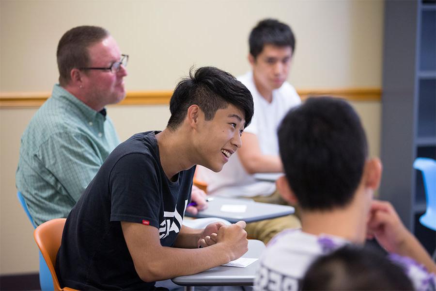 Creative writing majors at the University of Wisconsin Whitewater work to create their next project.