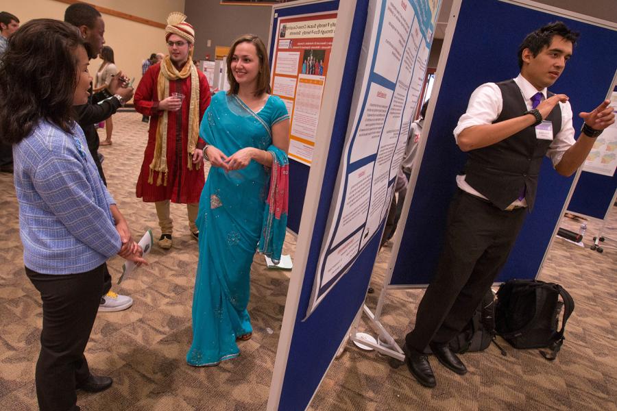 Students present at Undergraduate Research.