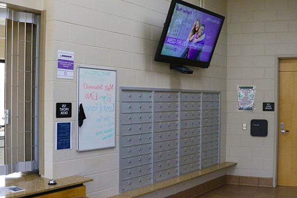 Lobby and mailboxes